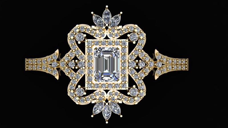 hip hop style bracelet 3d printable model