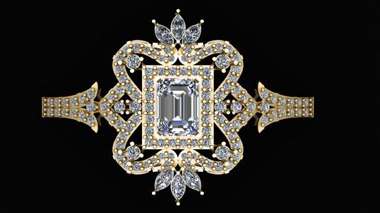 hip hop style bracelet 3d printable model