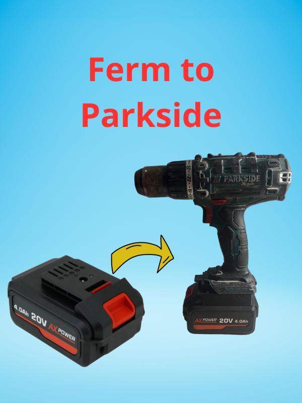 Ferm to Parkside battery adapter