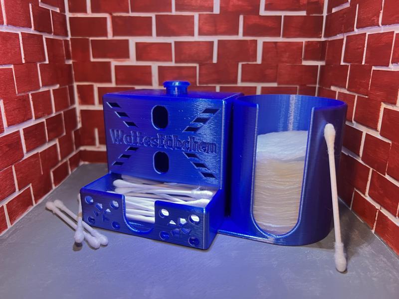 Cotton buds / Q-tips and pad dispenser