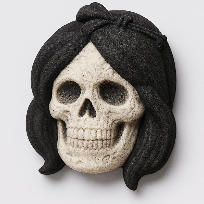 Scary Snow Woman, BATH BOMB MOLD , Hybrid Mold