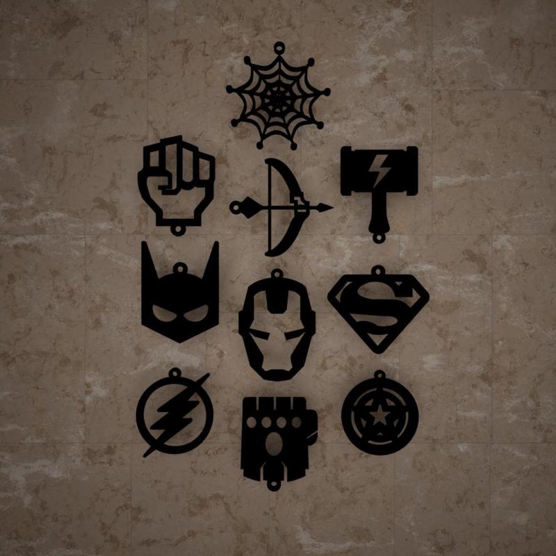 Super Heroes Key Chain Superheros Keychains