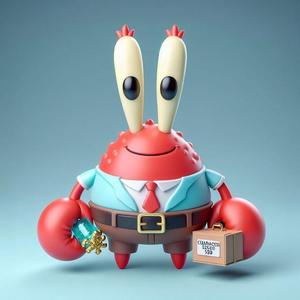 Spongebob Mr. Krabs ( Special free for our 800th model )