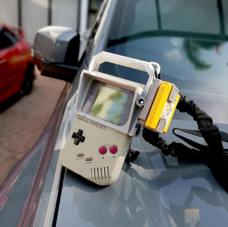 CYBER-BOY Gameboy hood and handle +  Cartridge Holder