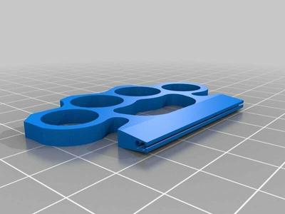 Zip Top Bag Clasp Knuckleduster