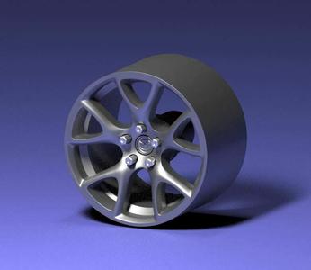MAZDA × BBS OEM RX-8 R3 Wheels 1/64