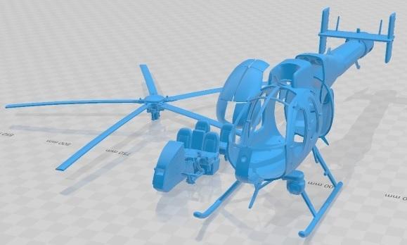 MD 520N V9 Notar Printable Helicopter