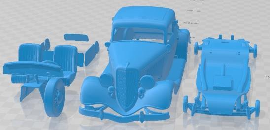 Ford Coupe 1934 Printable Car