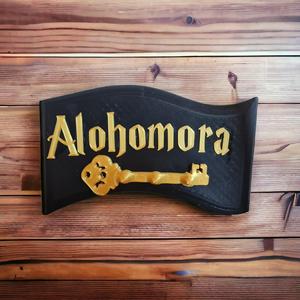 ALOHOMORA harry potter-style key ring