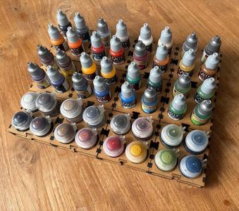 Modular paint Rack for 33mm and 26mm bottles