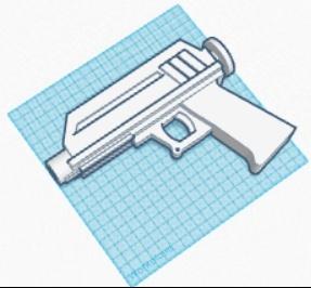 Star Wars Blaster with Light Saber Baenet