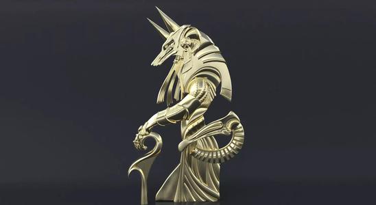 Egyptian-style pendants Anubis  3D print or CNC model