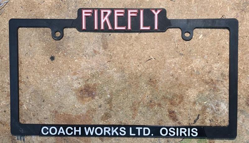 Firefly License Plate Frame