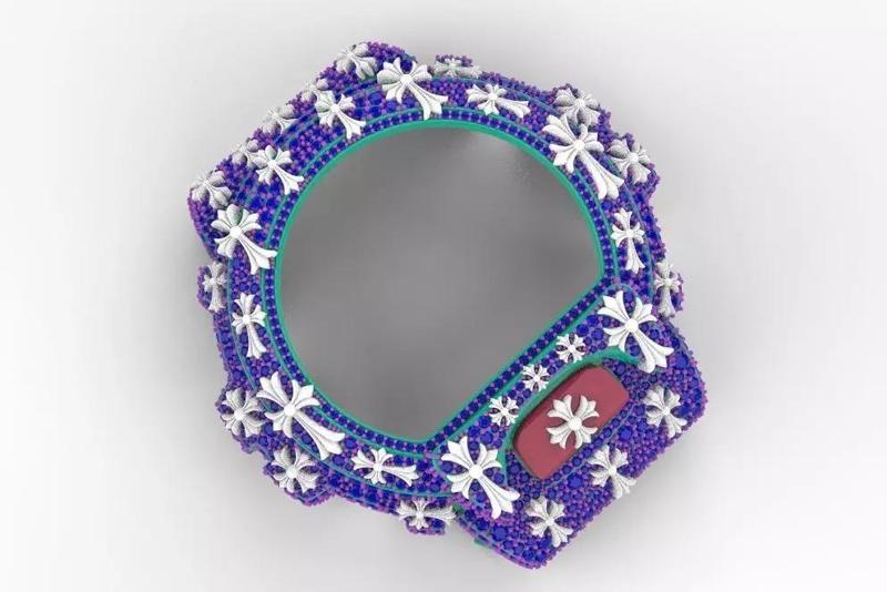 Diamond Crosses G Shock DW6900 Chrome Hearts Inspired Case