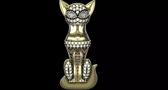 Diamond Cat Jewel