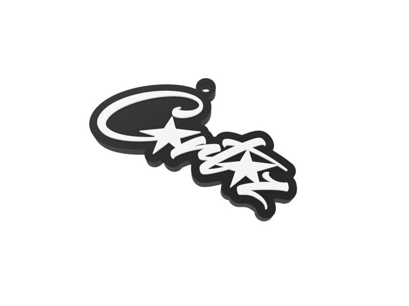 Corteiz Crtz Logo Keychain