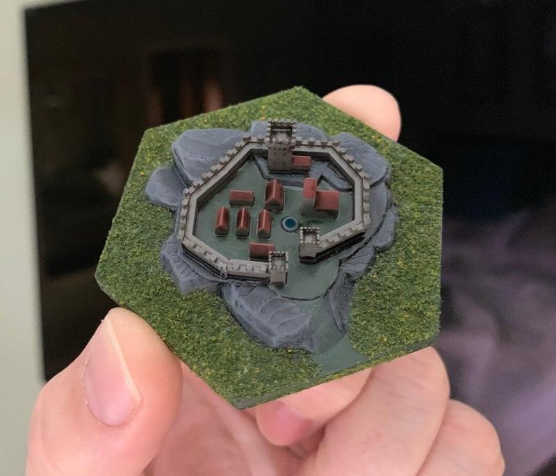 Wargaming Hex Tiles / Mighty Empires - Human Town / City Tiles