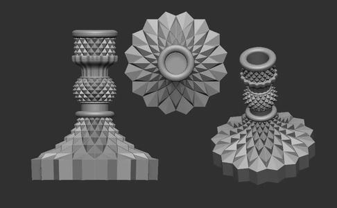 candle holder and So the mold for molding