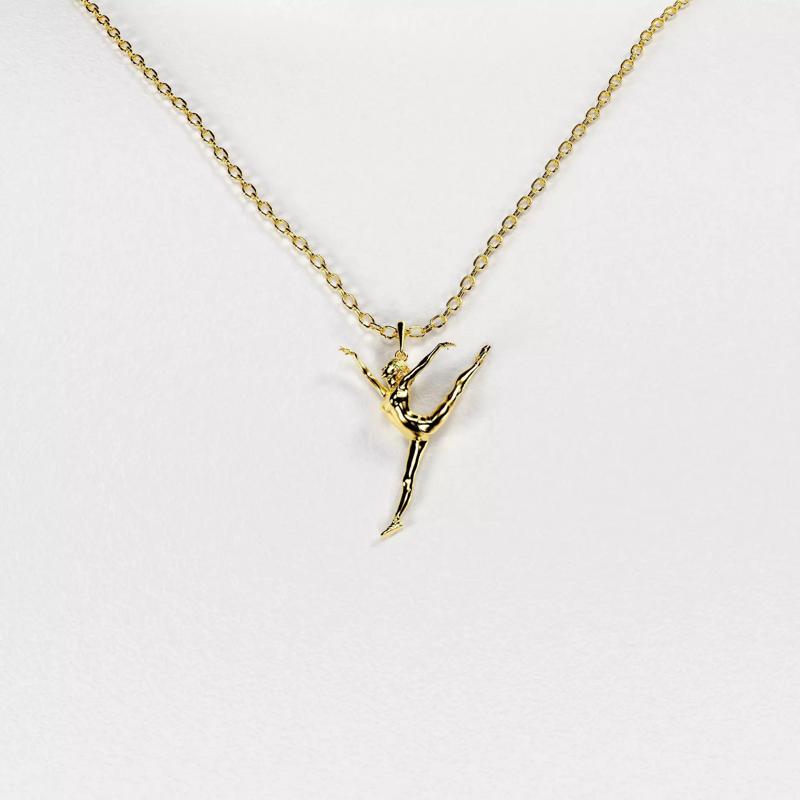 Balerina sculpture pendant