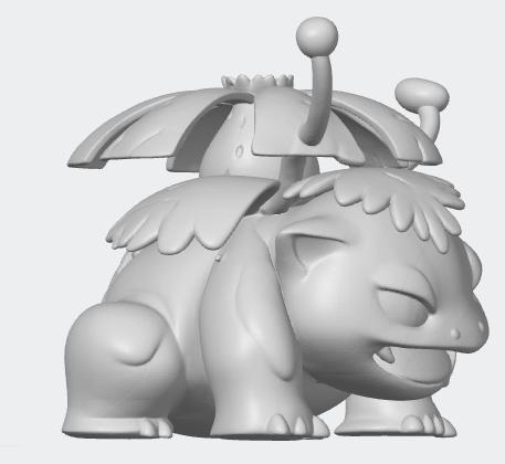 Venusaur figurin pokemon 3d