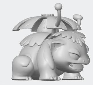 Venusaur figurin pokemon 3d