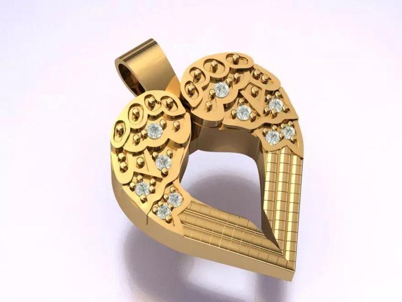 beautiful style heart pendant