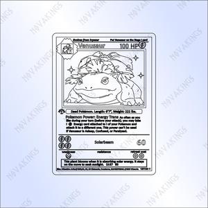 Venusaur Pokemon Card Vector SVG PDF DXF Laser Cutter File
