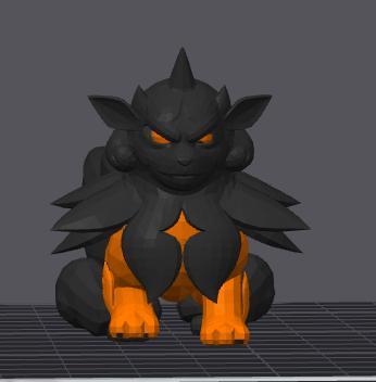 hisuan arcanine model 3d print