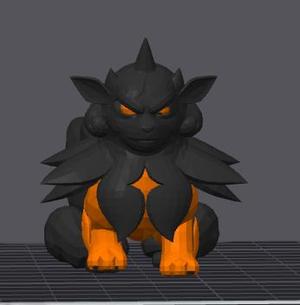 hisuan arcanine model 3d print