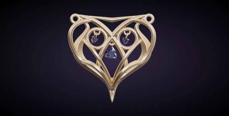Art nouveau pendant