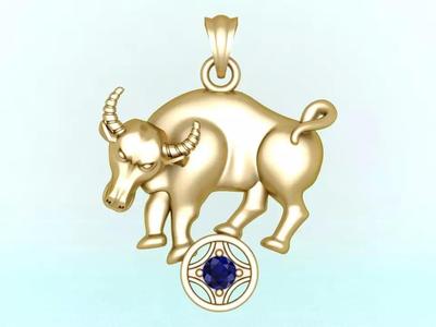 Buffalo pendant - Cows pendant - Gaur pendant