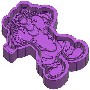 Tiger Pooh FRESHIE MOLD - 3D MODEL MOLDING FOR MAKING SILICONE MOULD