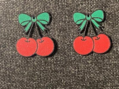 cherry earrings