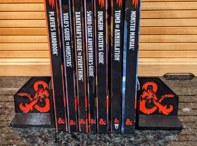 D&D Logo Bookends