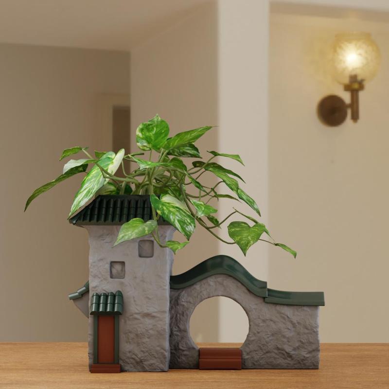 zen garden pot planter