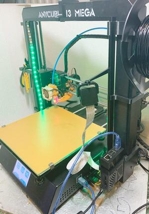 Anycubic i3 Mega, WS2812B Led Lighting, Roll Holder,Filament Guide, Tool Holder