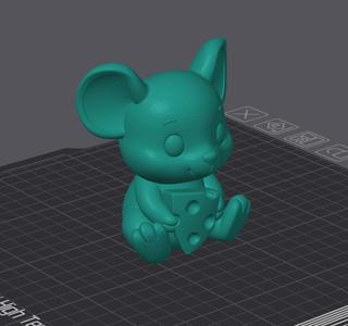 Raton con queso-Cute mouse with cheese