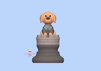 Cute Dog Chess - Rook