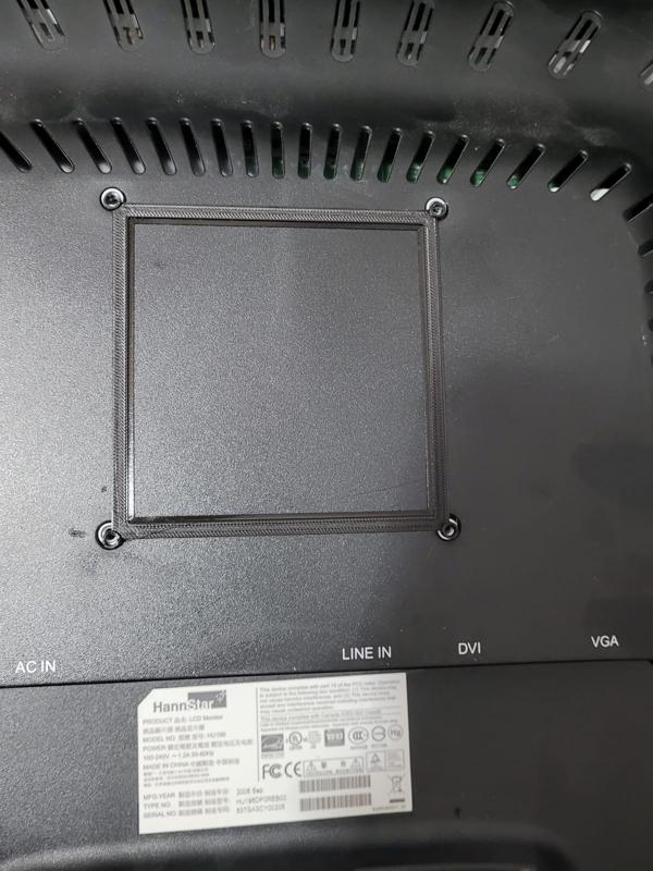 VESA wall mount template - 100 mm x 100 mm