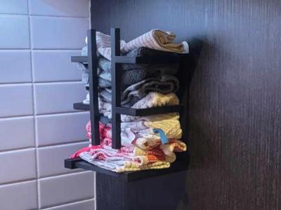 Wall Mountable Kitchen Towel Rack / Tray