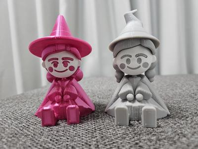 Gray Witch – 3D Printable Cute Figurine