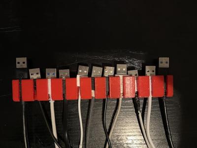 USB Cable Rack