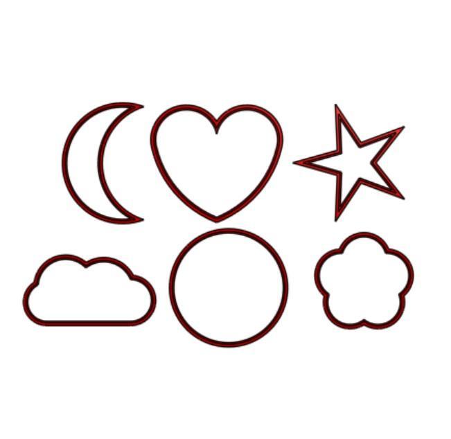 Set of 6 Cookie cutters