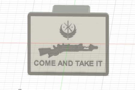 Minutemen come and take it 2in hitch cover