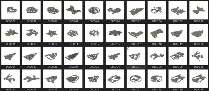 MEGA PACK CHRISTMAS DECORATIONS - PACK 01