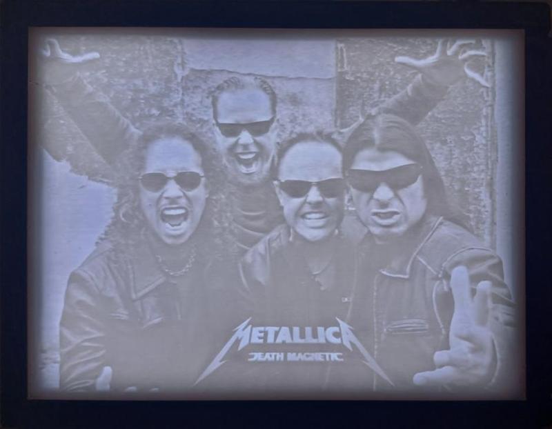 Metallica - Litophane with frame