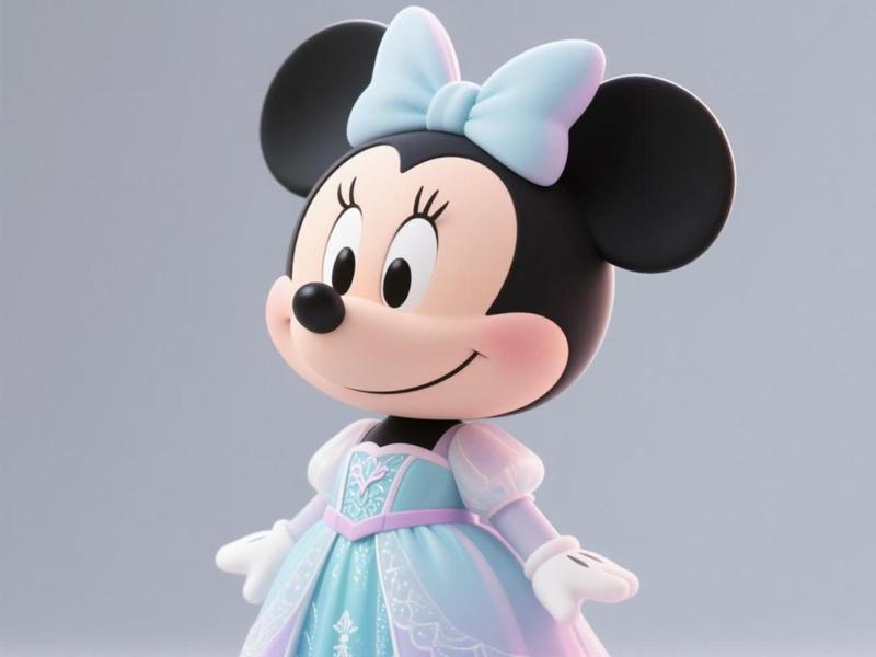 Minnie Mouse in Elsa Dress 