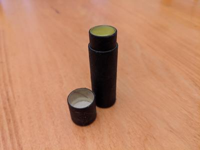 Lip balm tube push rod