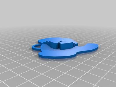 Crips sign keychain