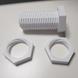 Double direction, multiple start bolt and nuts